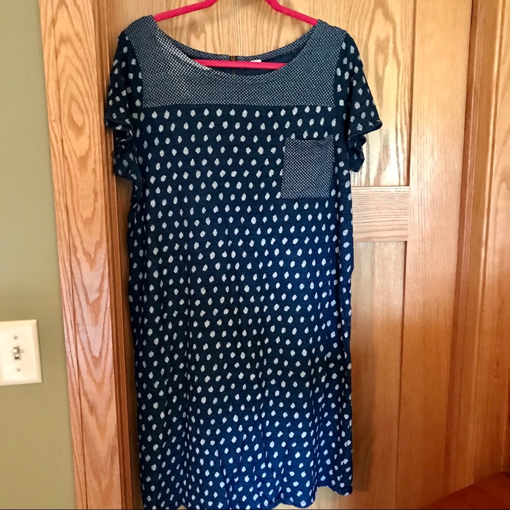 Old Navy maternity blue dress size L